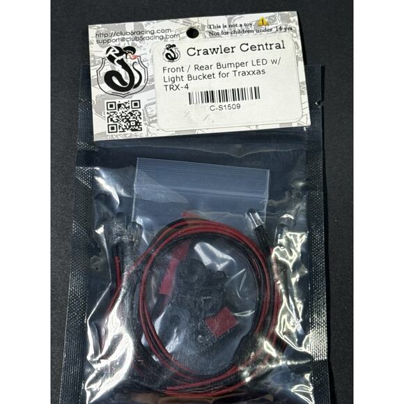 Crawler Central Front/Read Bumper Led W/Light Bucket For TRAXXAS TRX-4 - Picture 1 of 5